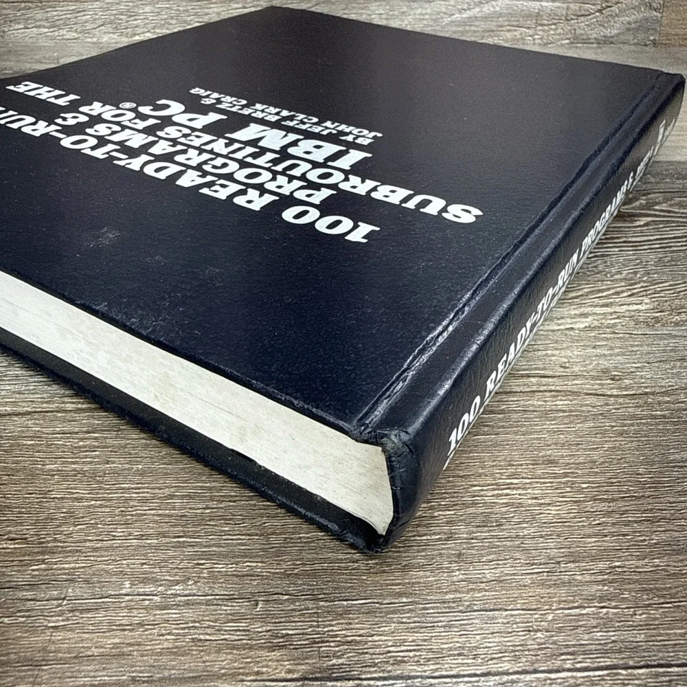 100 READY-TO-RUN PROGRAMS & SUBROUTINES FOR THE IBM PC By Jeff Bretz | 1540